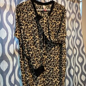 One piece button up pajamas